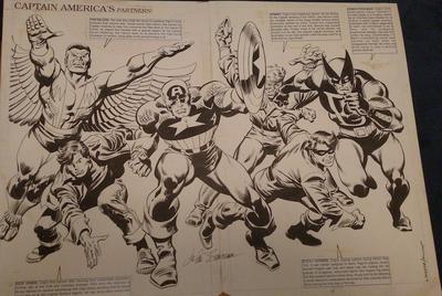 Captain America #350 Splash Page