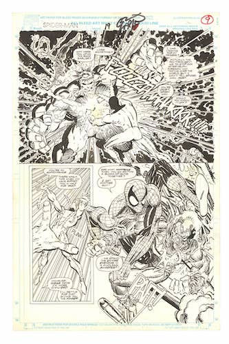 Erik Larsen Spider-Man page sold for $19,800! Send us details of your original art for sale