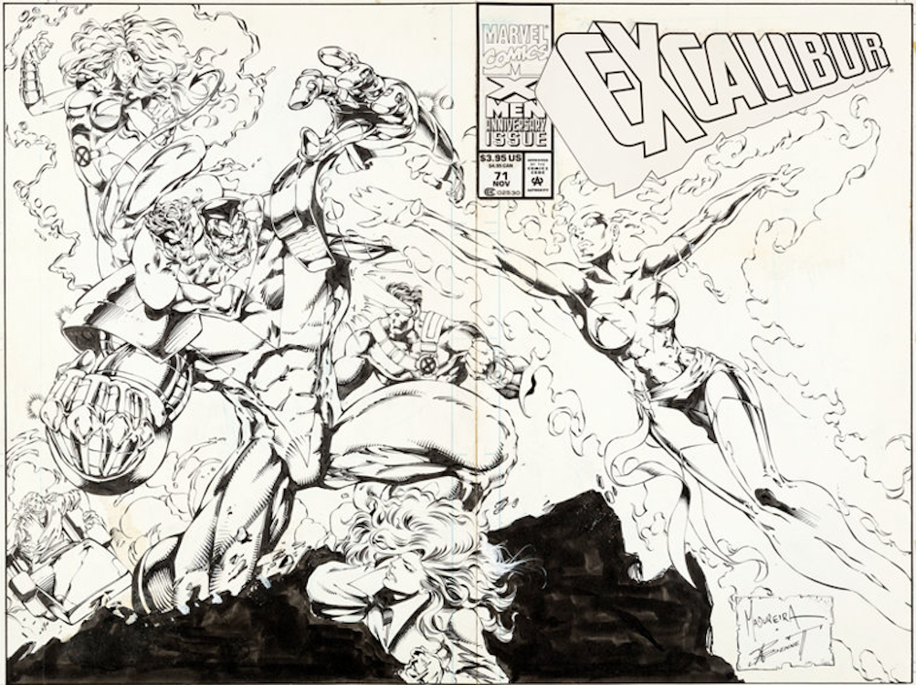 Excalibur #71 Wraparound Cover Art by Joe Madureira sold for $24,000. Click here to get your original art appraised.