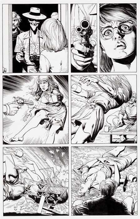 Original Art for Batman: The Killing Joke, Page 14 by Brian Bolland Sold for $107,550