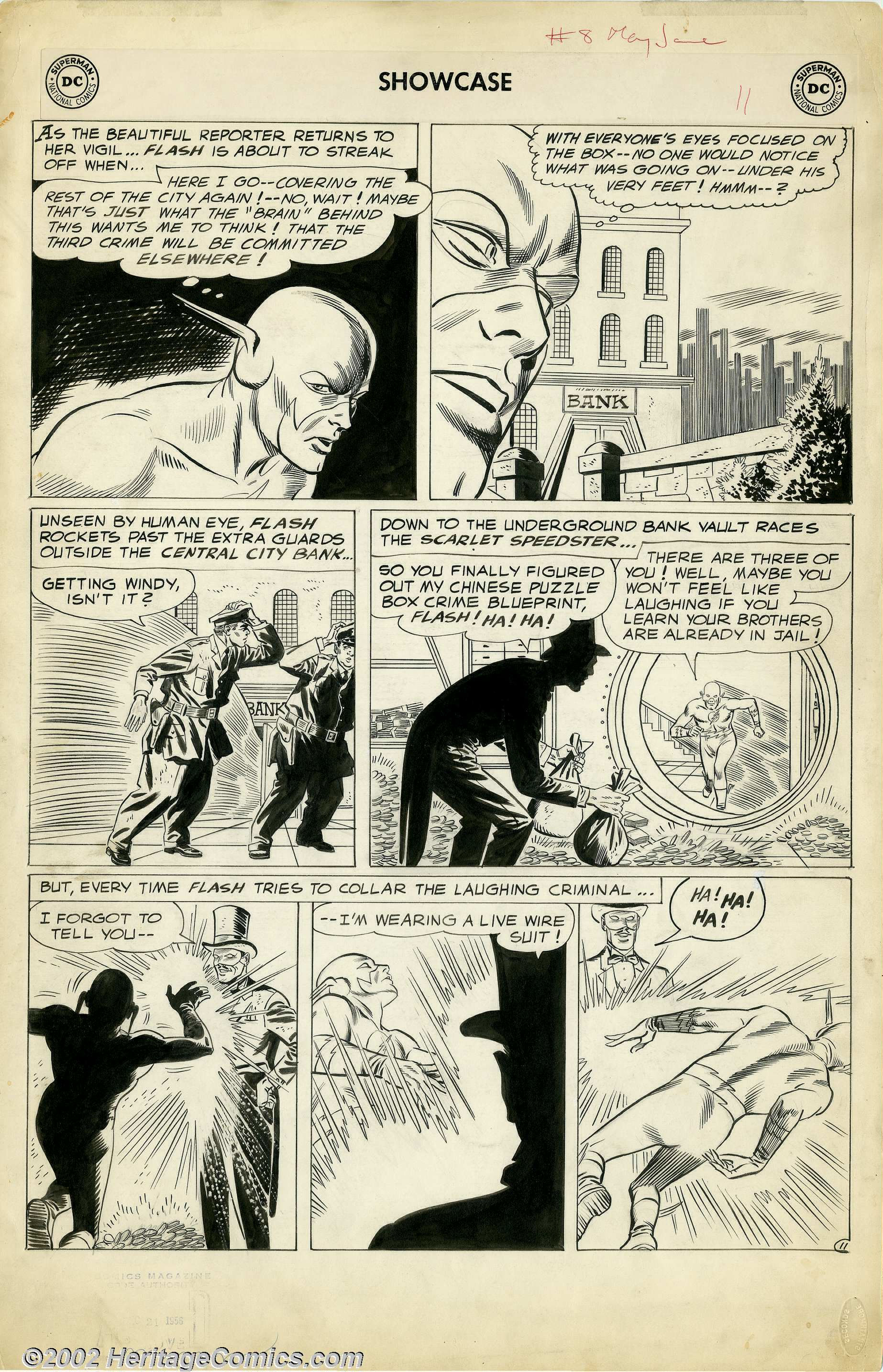 Original Art for Showcase #8 by Carmine Infantino Sold for: $5,893