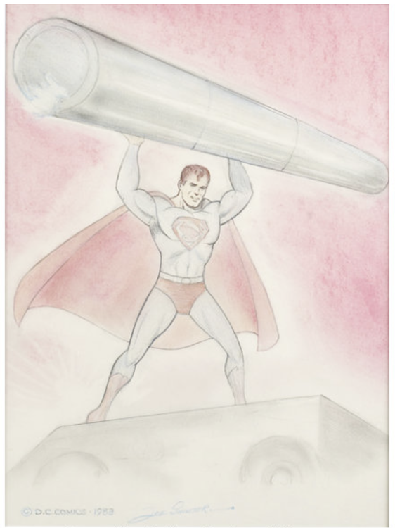 Action Comics #19 Recreation Cover Art sold for $5,080
Joe Shuster