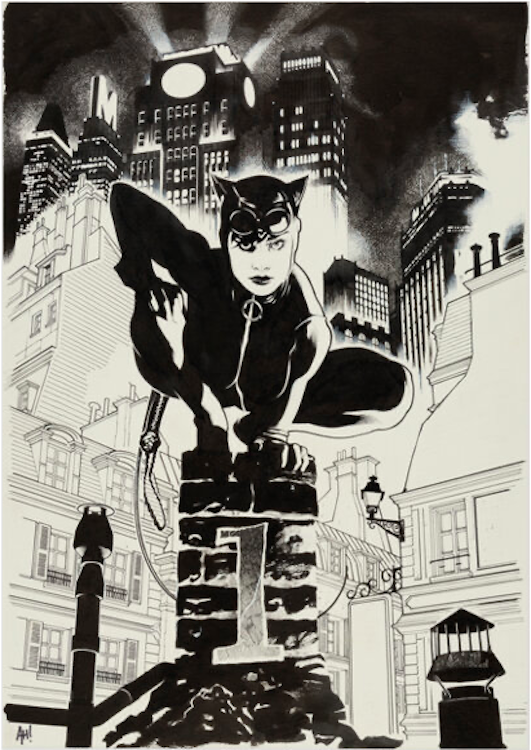 Catwoman #63 Cover Art by Adam Hughes sold for $26,400. Click here to get your original art appraised.