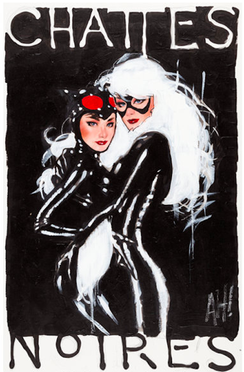 Chattes Noires by Adam Hughes sold for $9,560. Click here to get your original art appraised.