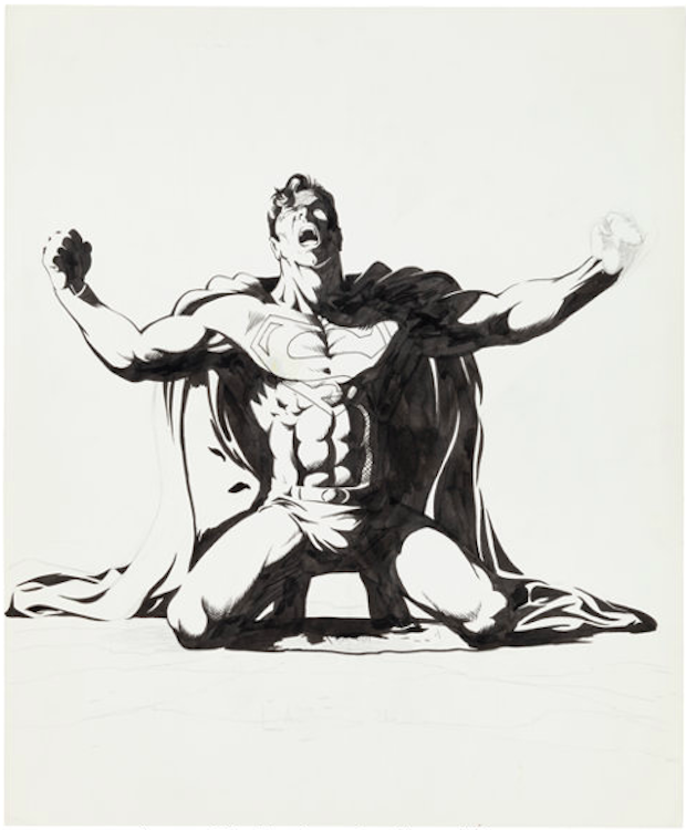 Last Son of Krypton Superman Illustration by Adam Hughes sold for $370. Click here to get your original art appraised.