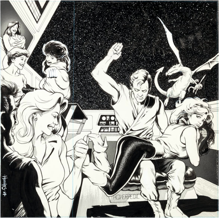 Legends of the Stargazers #6 Wraparound Cover Art by Adam Hughes sold for $2,990. Click here to get your original art appraised.