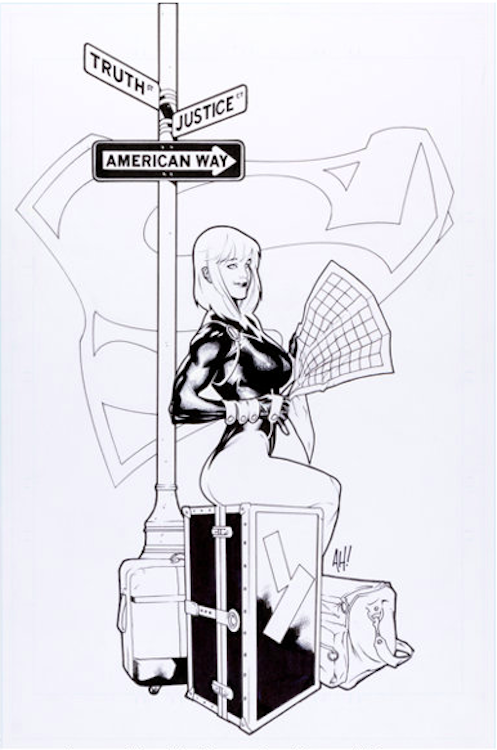 Superman Gen 13 Caitlin Fairchild Promo Illustration by Adam Hughes sold for $4,180. Click here to get your original art appraised.