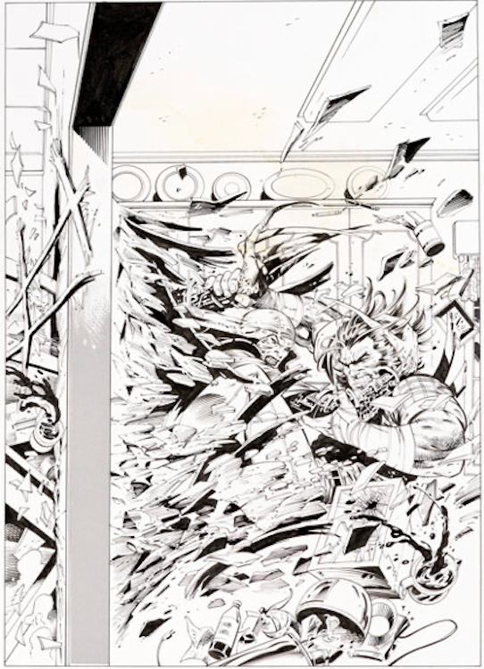 Wolverine #77 Page 4 by Adam Kubert sold for $6,600. Click here to get your original art appraised.
