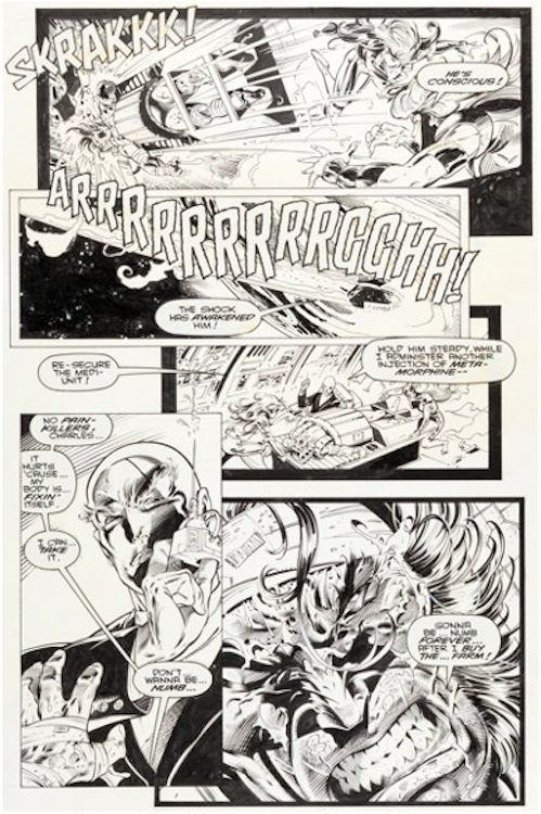 Wolverine #75 Page 8 by Adam Kubert sold for $2,040. Click here to get your original art appraised.