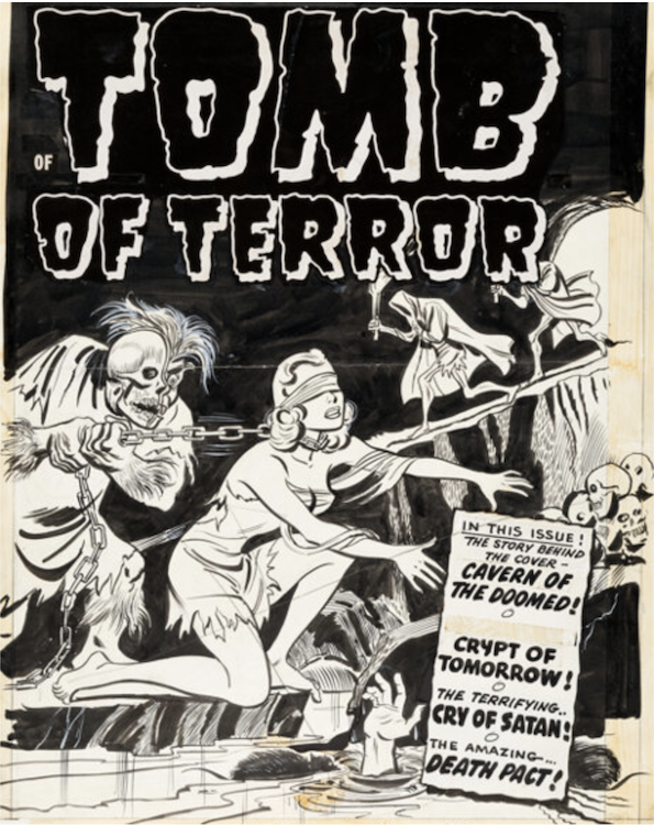 Tomb of Terror #3 Cover Art by Al Avison sold for $10,200. Click here to get your original art appraised.