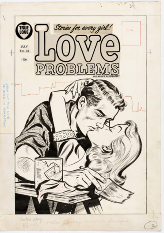 True Love Problems and Advice Illustrated #34 Cover Art by Al Avison sold for $2,280. Click here to get your original art appraised.