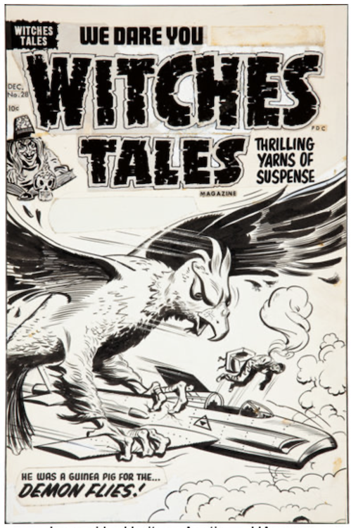 Witches Tales #28 Cover Art by Al Avison sold for $1,555. Click here to get your original art appraised.