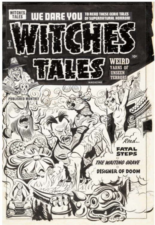 Witches Tales #9 Cover Art by Al Avison sold for $5,020. Click here to get your original art appraised.