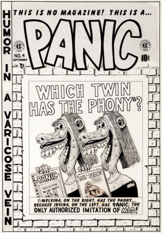 Panic #4 Cover Art by Al Feldstein sold for $5,740. Click here to get your original art appraised.