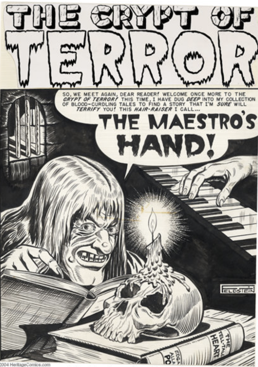 The Crypt of Terror #18 Splash Page by Al Feldstein sold for $4,025. Click here to get your original art appraised.