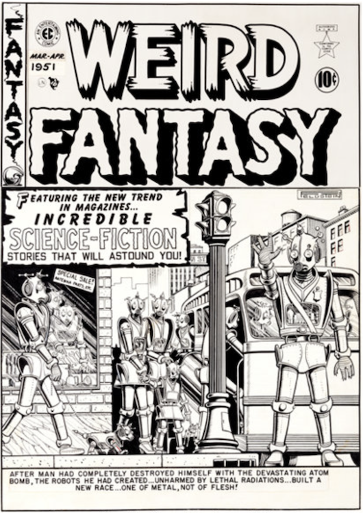 Weird Fantasy #6 Cover Art by Al Feldstein sold for $71,700. Click here to get your original art appraised.