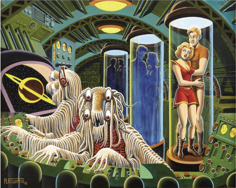 Weird Fantasy #8 Painting by Al Feldstein sold for $4,480. Click here to get your original art appraised.