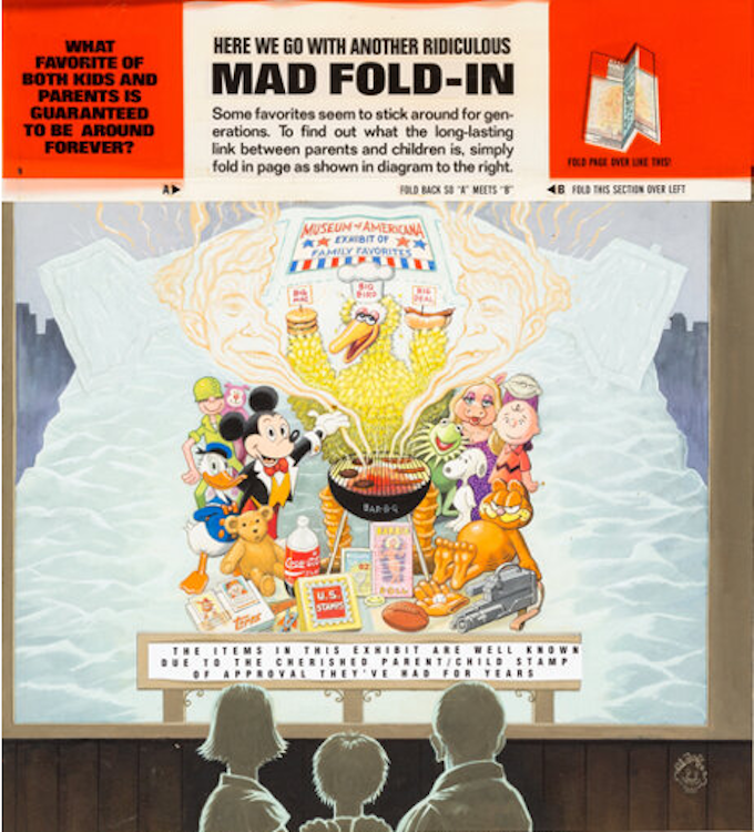 MAD #317 Inside Back Cover Fold-In by Al Jaffee sold for $4,800. Click here to get your original art appraised.