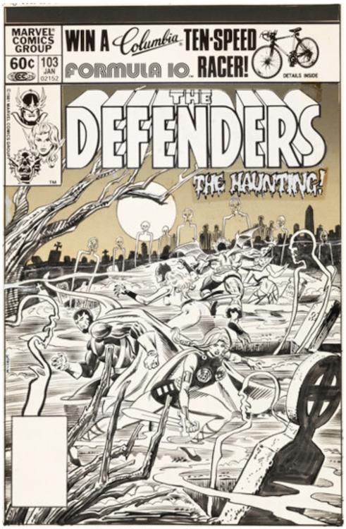 The Defenders #103 Cover Art by Al Milgrom sold for $13,800. Click here to get your original art appraised.