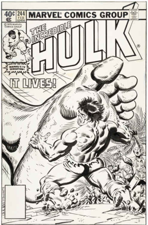 The Incredible Hulk #244 Cover Art by Al Milgrom sold for $20,400. Click here to get your original art appraised.