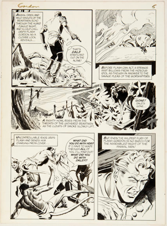 Flash Gordon #5 Page 5 by Al Williamson sold for $9,600. Click here to get your original art appraised.