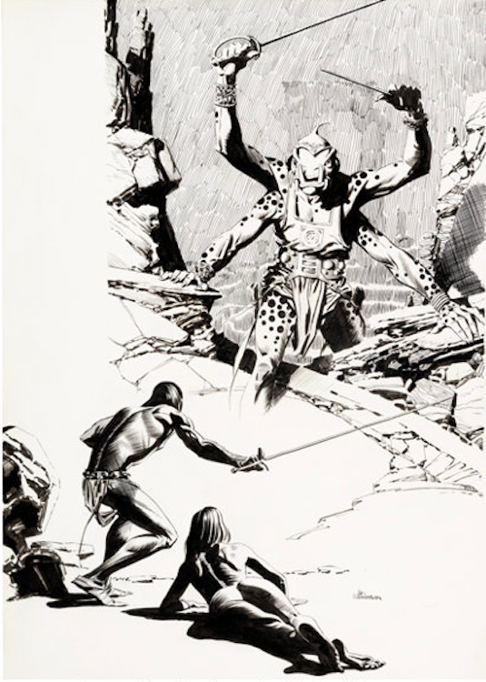 John Carter of Mars Illustration by Al Williamson sold for $9,600. Click here to get your original art appraised.