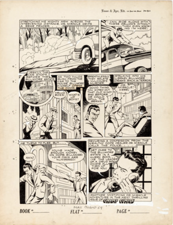 Champ Comics #18 Page 8 by Alex Blum sold for $335. Click here to get your original art appraised.