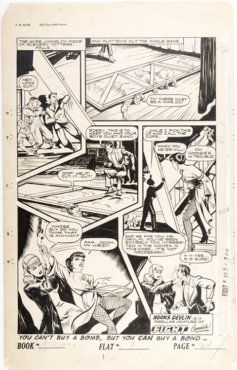 Fight Comics #39 Page 6 by Alex Blum sold for $1,790. Click here to get your original art appraised.