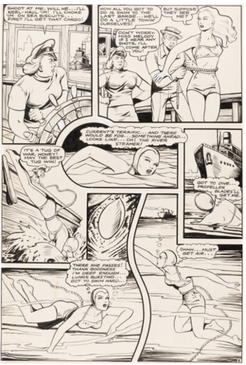 Seven Seas Comics #1 Page 4 by Alex Blum sold for $9,600. Click here to get your original art appraised.