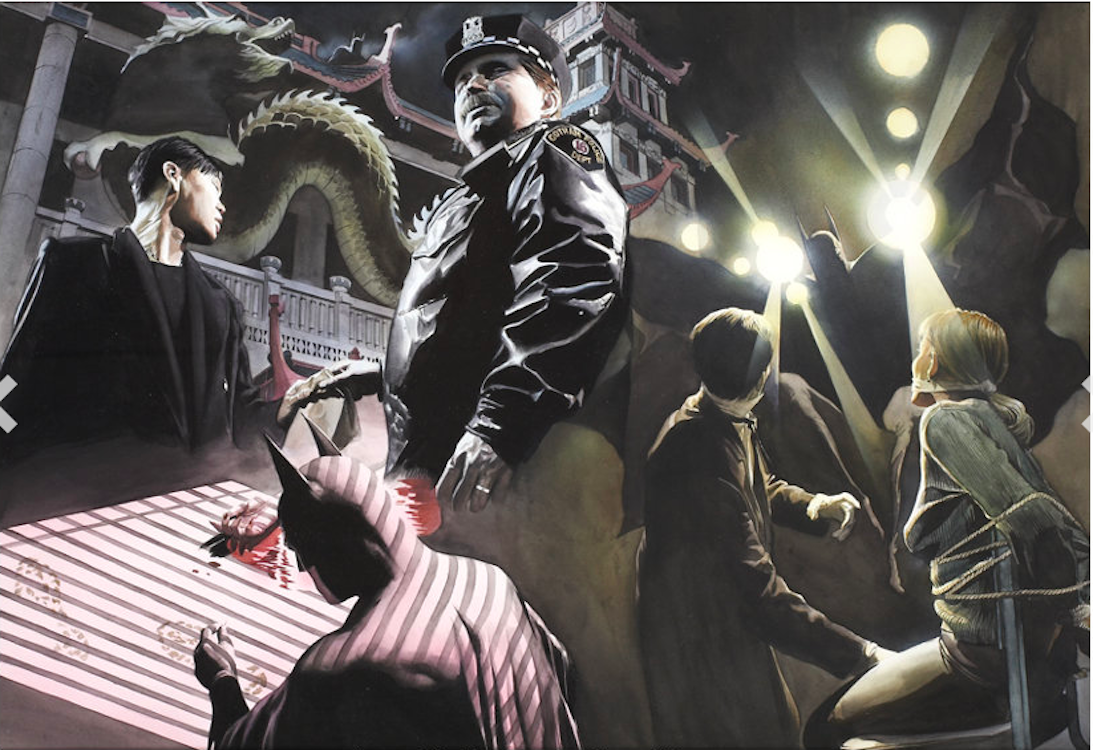 Batman: War on Crime Pages 6-7 by Alex Ross sold for $3,880. Click here to get your original art appraised.