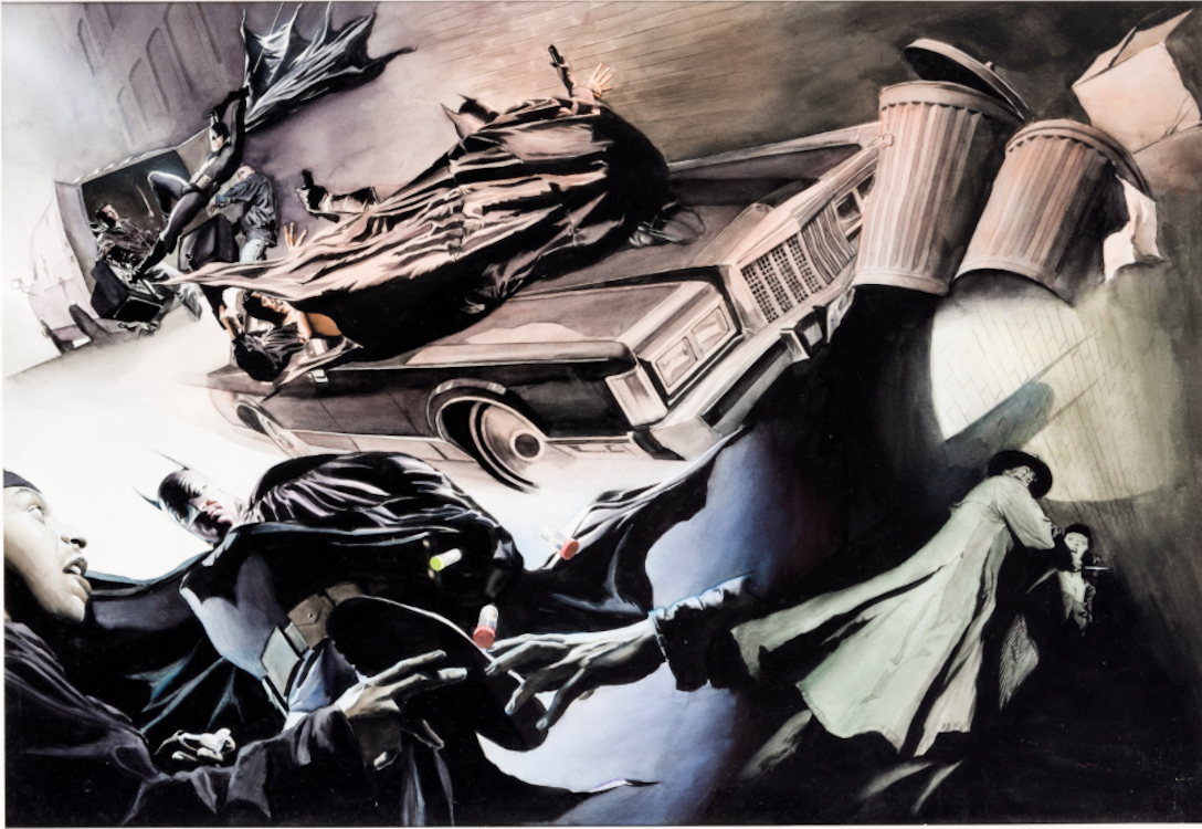 Batman: War on Crime Pages 42-43 by Alex Ross sold for $13,200. Click here to get your original art appraised.