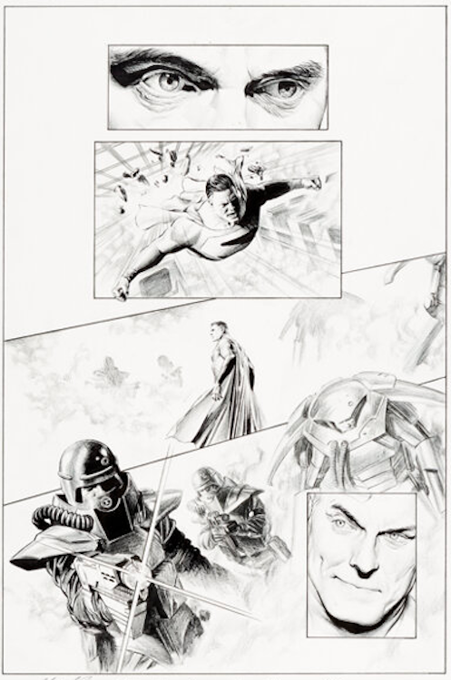 JSA Kingdom Come Special #1 Page 8 by Alex Ross sold for $4,920. Click here to get your original art appraised.
