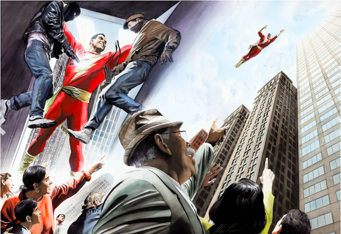 Shazam! Power of Hop Double Page Spread by Alex Ross sold for $4,780. Click here to get your original art appraised.