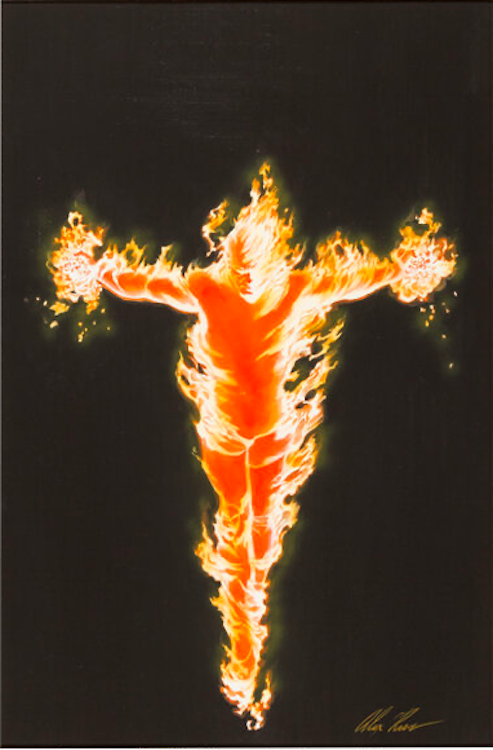 The Torch #1 Cover Art by Alex Ross sold for $18,600. Click here to get your original art appraised.
