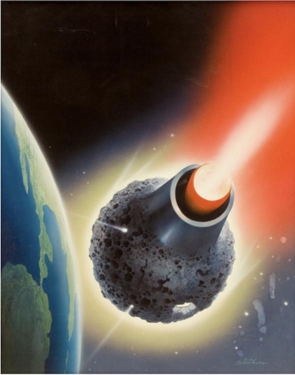 Satellite Science Fiction Magazine Cover Art by Alex Schomburg sold for $2,390. Click here to get your original art appraised.