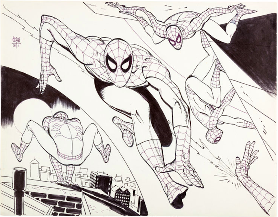 Spider-Man Underoos Ilustration by Alex Toth sold for $3,110. Click here to get your original art appraised.