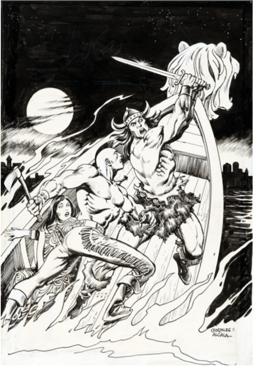 Arak, Son of Thunder #18 Cover Art by Alfredo Alcala sold for $2,040. Click here to get your original art appraised.