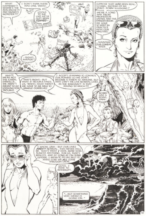 New Mutants Special Edition #1 Page 10 by Arthur Adams sold for $21,600. Click here to get your original art appraised.