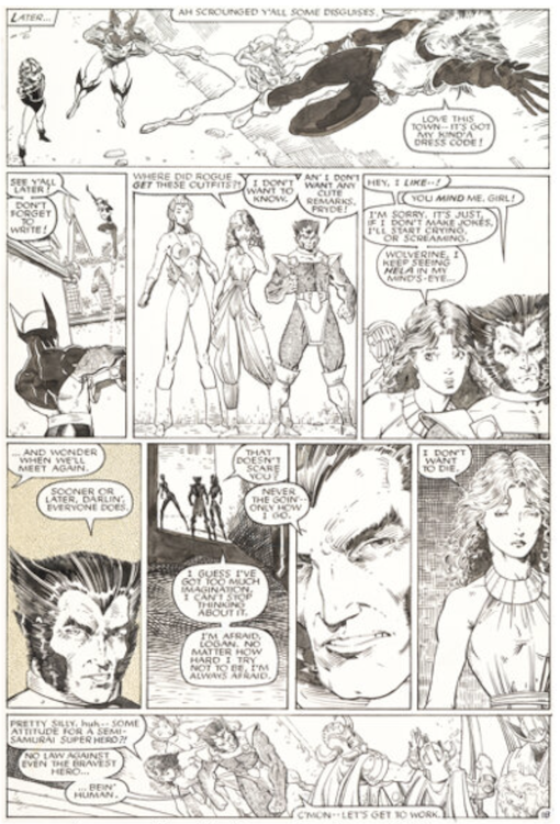 X-Men Annual #9 Page 18 by Arthur Adams sold for $18,600. Click here to get your original art appraised.