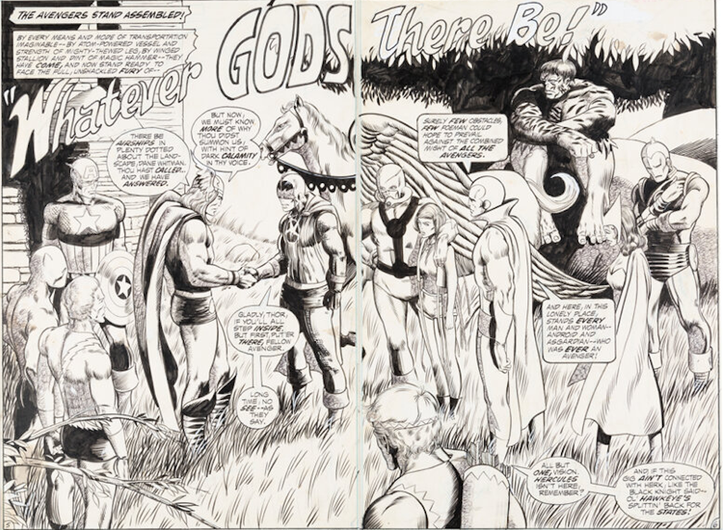 The Avengers #100 Page 5-6 by Barry Windsor Smith sold for $168,000. Click here to get your original art appraised.