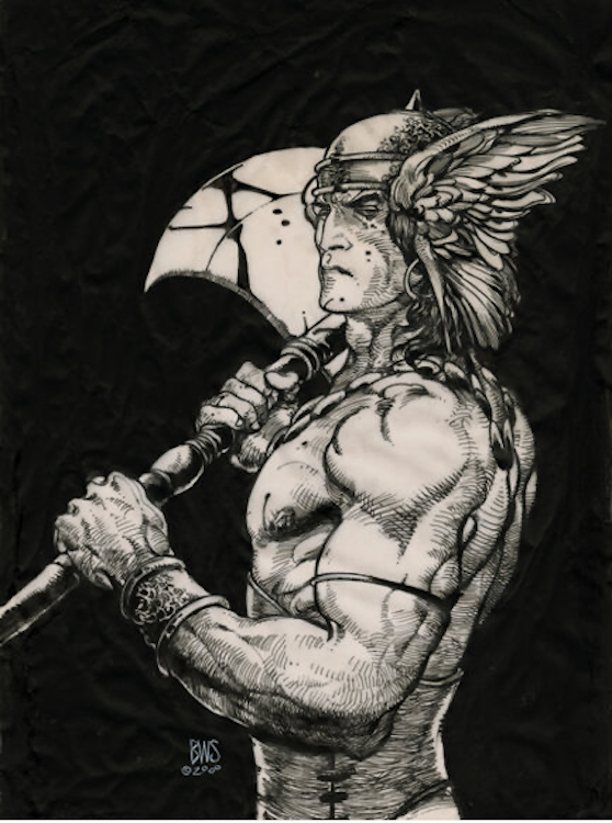 Conan the Saga #4 Illustration by Barry Windsor Smith sold for $7,130. Click here to get your original art appraised.