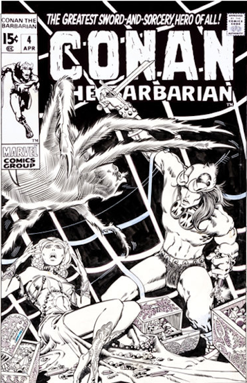 Conan the Barbarian #4 Cover Art by Barry Windsor Smith sold for $87,235. Click here to get your original art appraised.