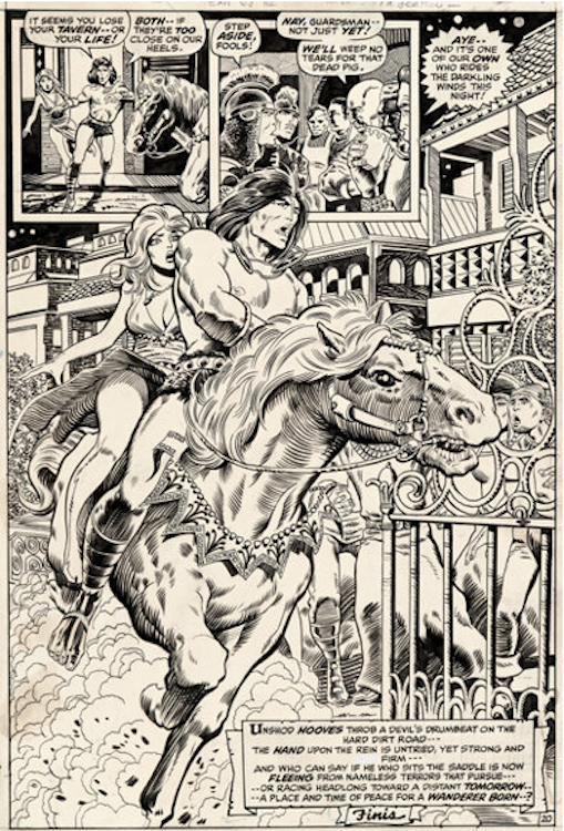 Conan the Barbarian #8 Page 20 by Barry Windsor Smith sold for $84,000. Click here to get your original art appraised.