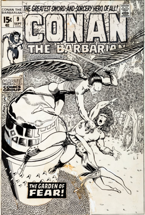 Conan the Barbarian #9 Cover Art by Barry Windsor Smith sold for $89,625. Click here to get your oringal art appraised.