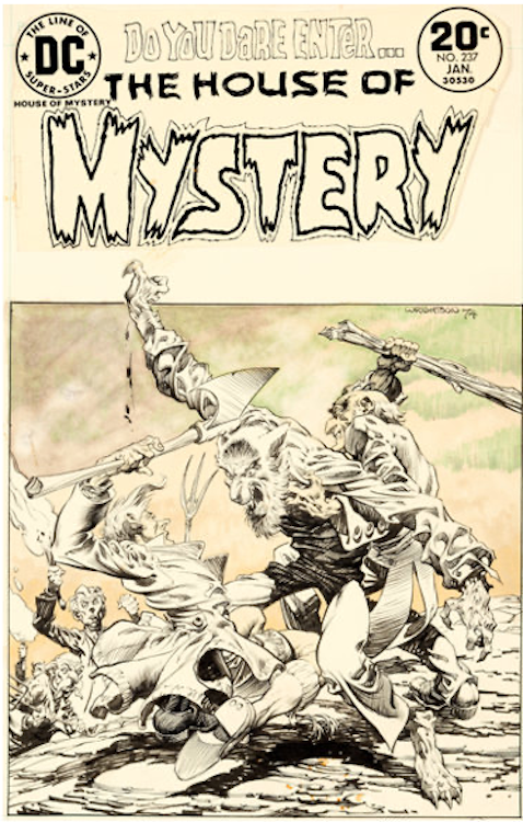 House of Mystery #231 Cover Art by Bernie Wrightson sold for $43,200. Click here to get your original art appraised.
