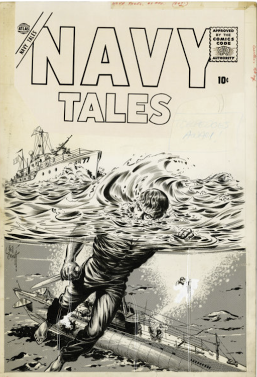 Navy Tales #1 Cover Art by Bill Everett sold for $7,750. Click here to get your original art appraised.