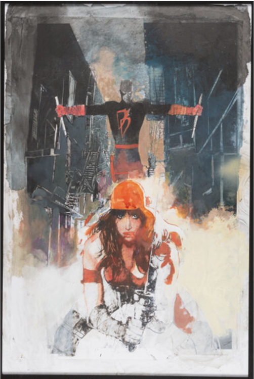 Daredevil #6 Preliminary Cover Art by Bill Sienkiewicz sold for $9,600. Click here to get your original art appraised.