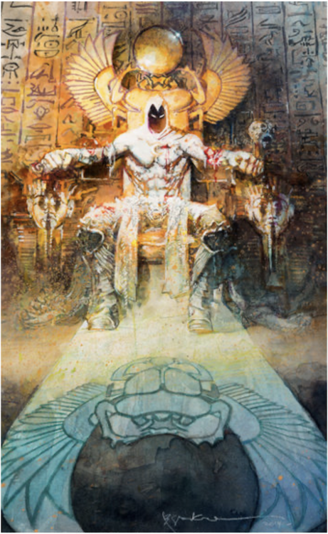 Moon Knight #1 Variant Cover Art by Bill Sienkiewicz sold for $18,000. Click here to get your original art appraised.