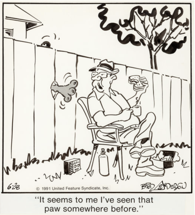 Marmaduke Daily Comic Strip 6-28-91 by Brad Anderson sold for $105. Click here to get your original art appraised.