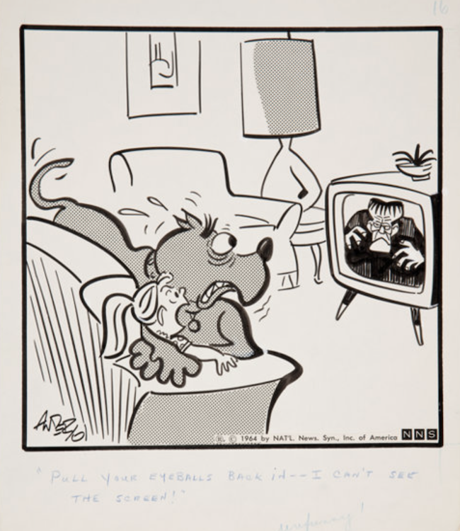 Marmaduke Unpublished Comic Strip by Brad Anderson sold for $110. Click here to get your original art appraised.